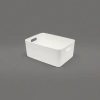 The milky white large-capacity storage basket is suitable for both bedrooms and living rooms Application Scenario